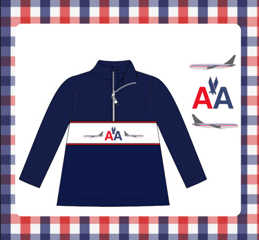 American Airlines Custom Smock 1/4 zip