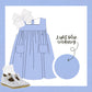 Girls blue corduroy dress