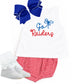 Red gingham diaper set