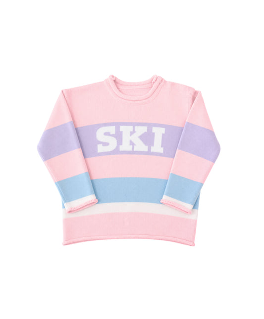 SKI roll neck knit sweater