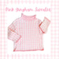 Pink Gingham Sweater