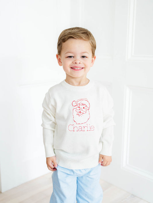 Custom santa name sweater