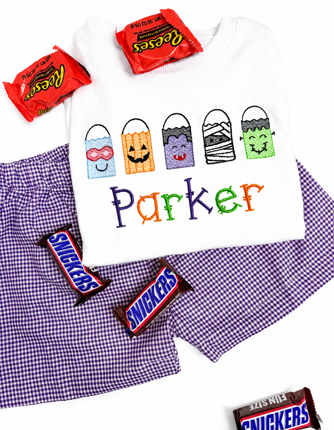 Boy Halloween knit cotton shirt